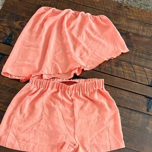 SHEIN Coral High Waist Women's Shorts